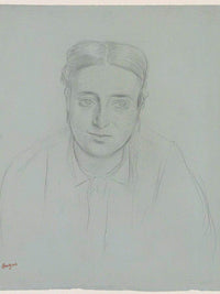 Portrait Of A Woman By Edgar Degas Fine Art Print