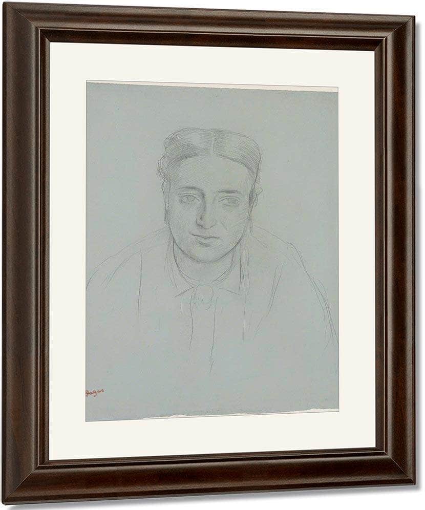Portrait Of A Woman By Edgar Degas Fine Art Print