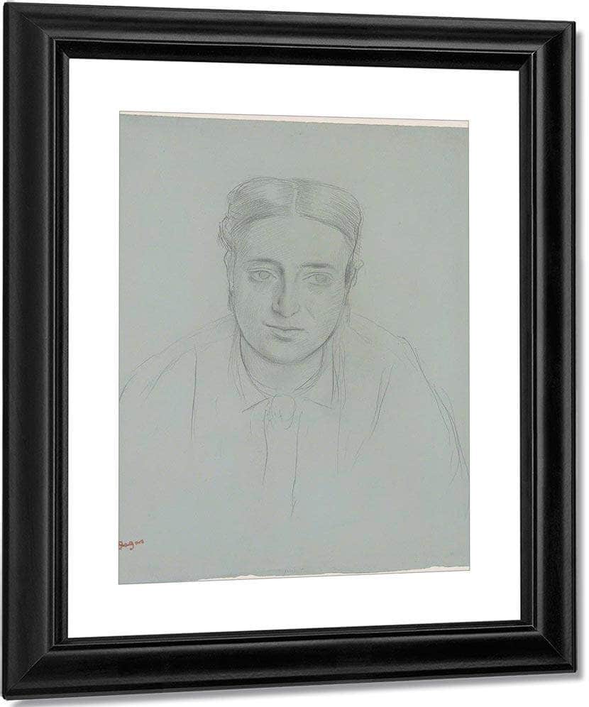 Portrait Of A Woman By Edgar Degas Fine Art Print
