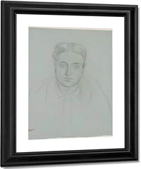 Portrait Of A Woman By Edgar Degas Fine Art Print