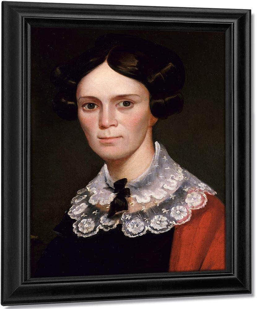 Portrait Of A Woman By George Catlin Fine Art Print