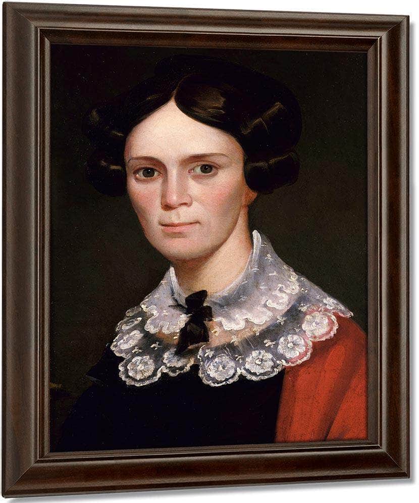 Portrait Of A Woman By George Catlin Fine Art Print