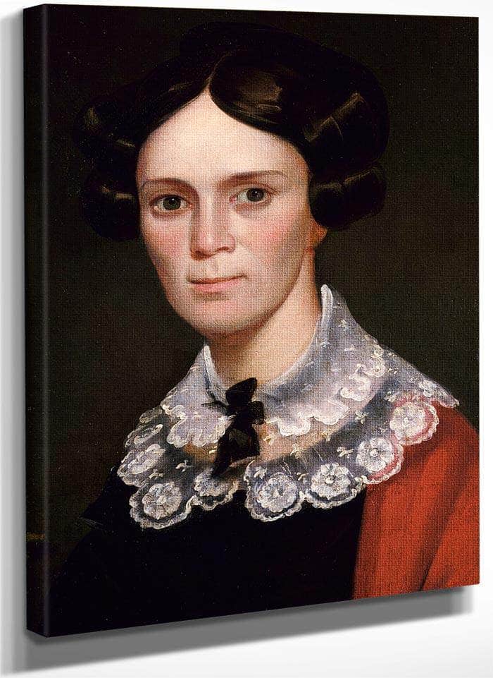 Portrait Of A Woman By George Catlin Fine Art Print