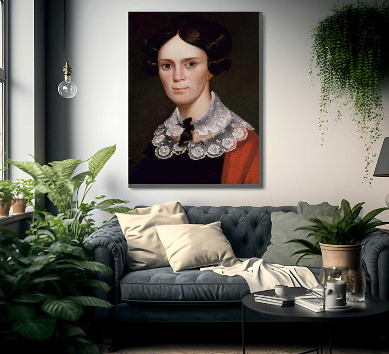 Portrait Of A Woman By George Catlin Fine Art Print