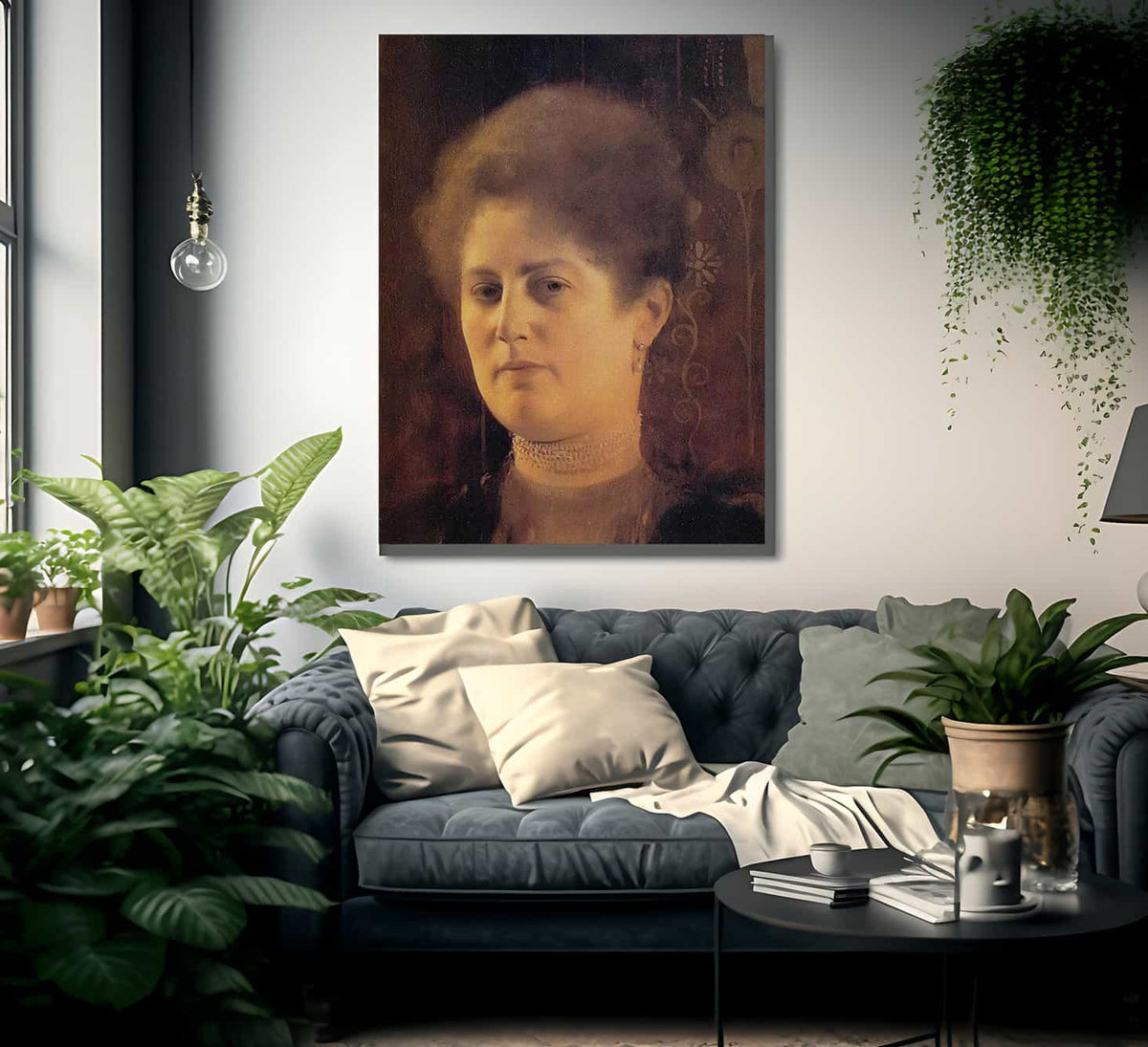 Portrait Of A Woman By Gustav Klimt Fine Art Print