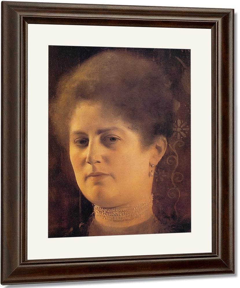 Portrait Of A Woman By Gustav Klimt Fine Art Print