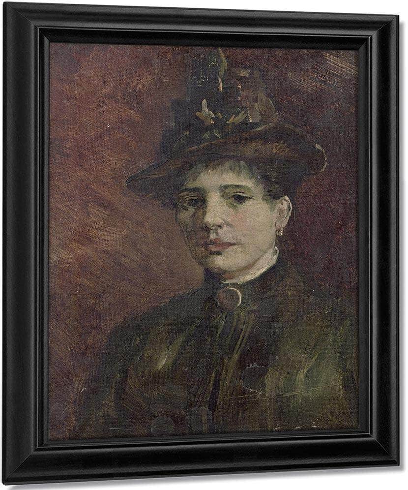 Portrait Of A Woman By Vincent Van Gogh Fine Art Print