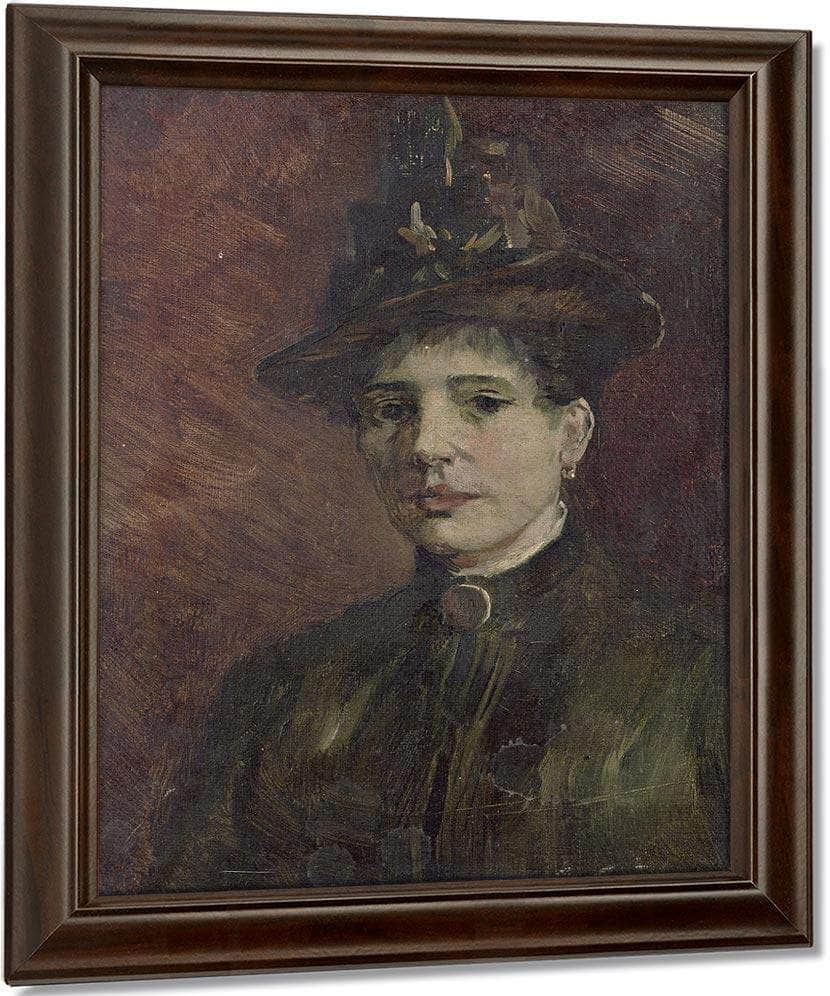 Portrait Of A Woman By Vincent Van Gogh Fine Art Print