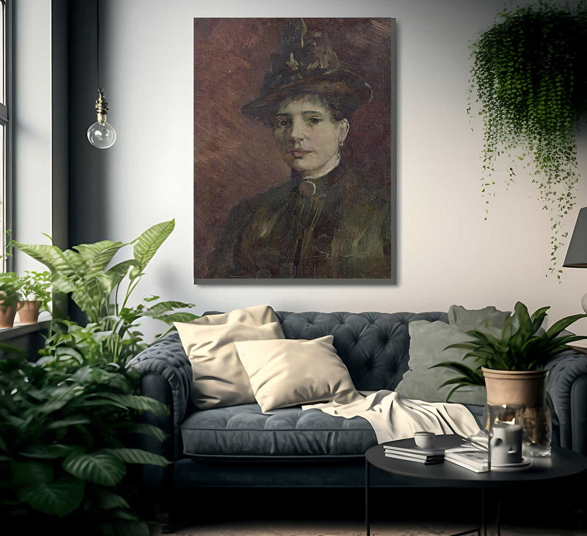 Portrait Of A Woman By Vincent Van Gogh Fine Art Print