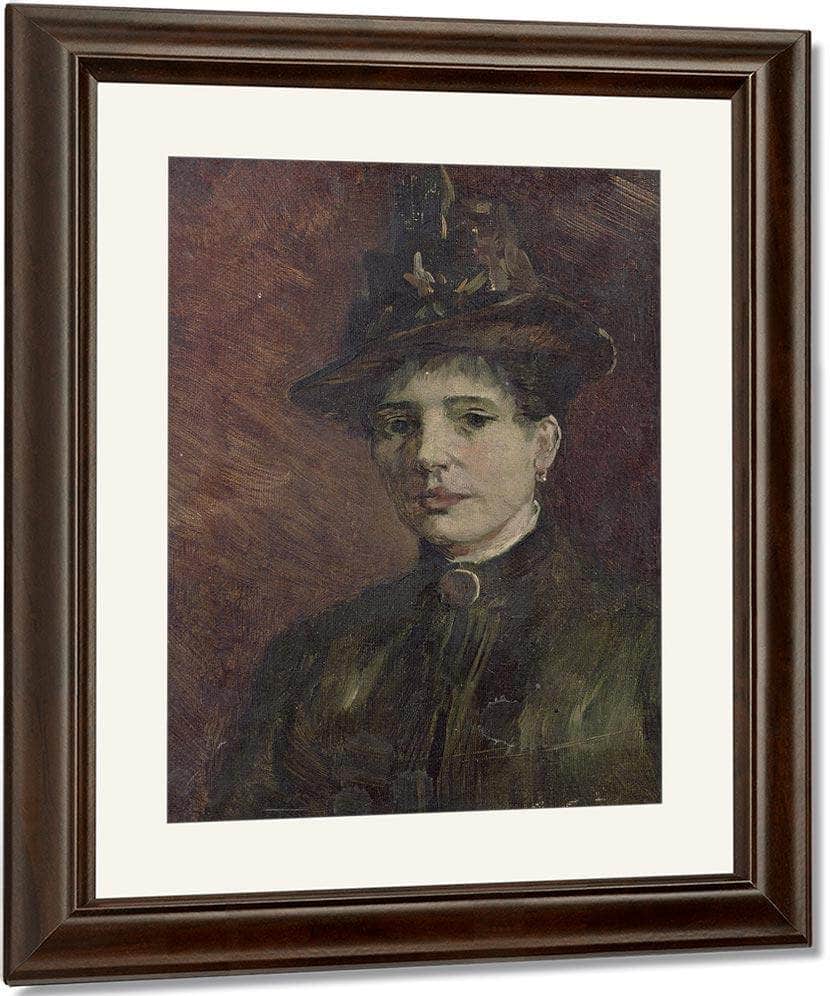 Portrait Of A Woman By Vincent Van Gogh Fine Art Print