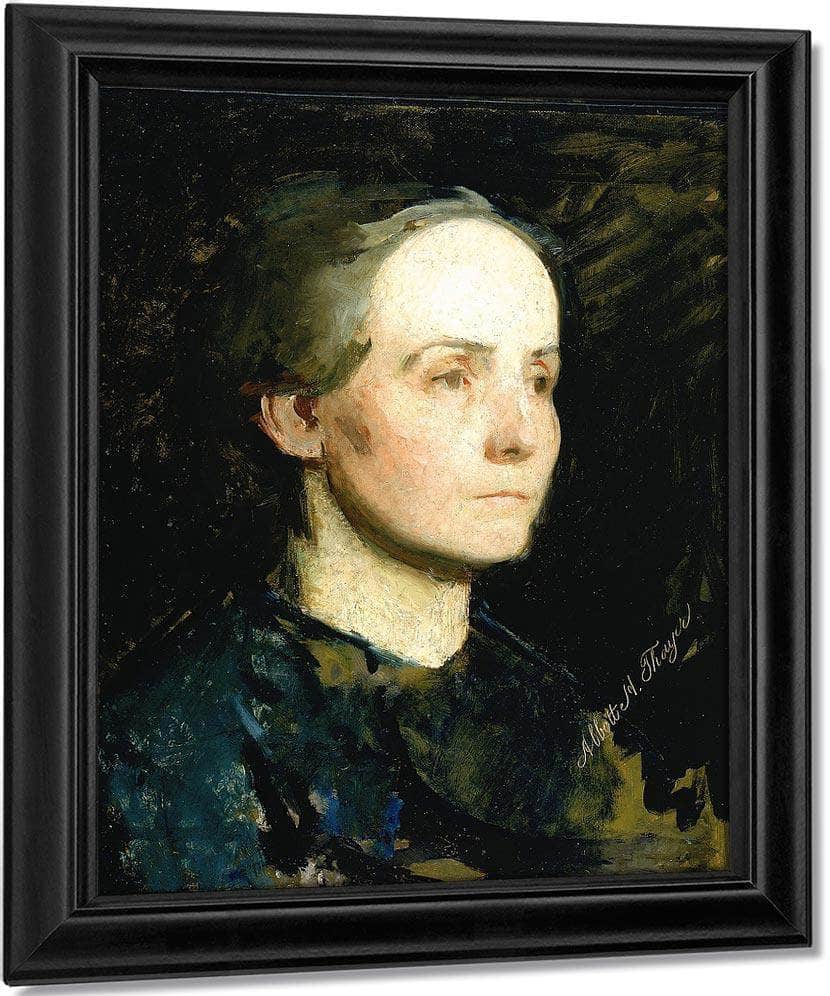 Portrait Of A Woman (Miss Gertrude Bloede) By Abbott Handerson Thayer Fine Art Print