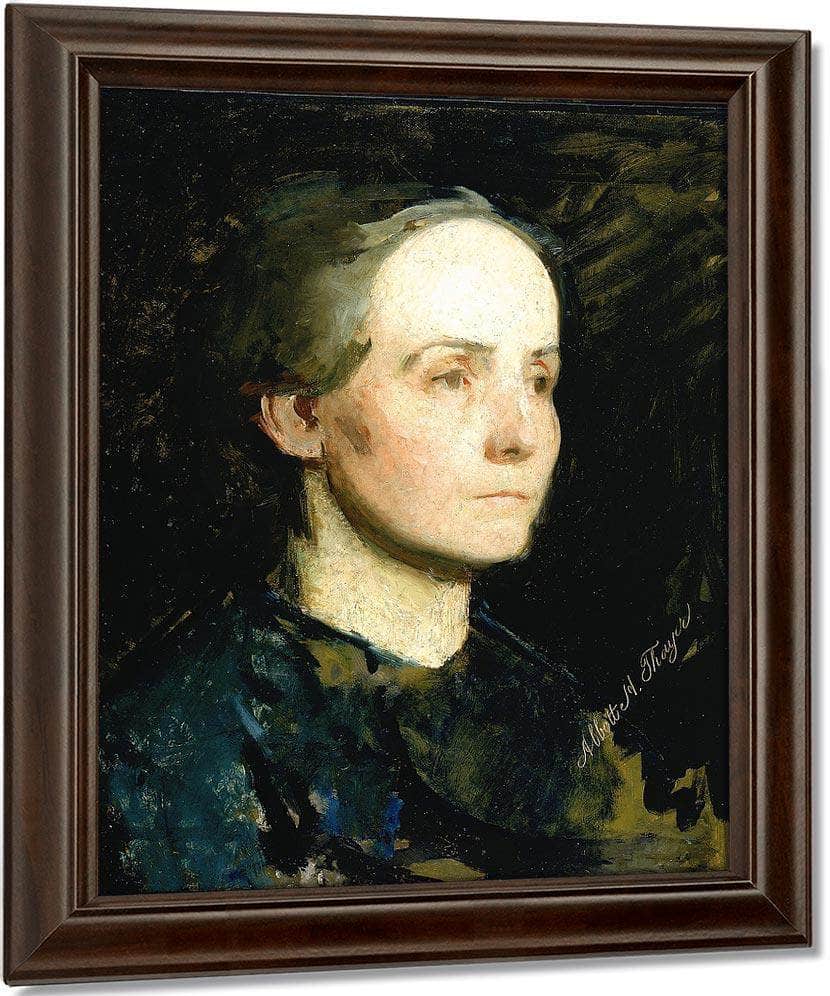 Portrait Of A Woman (Miss Gertrude Bloede) By Abbott Handerson Thayer Fine Art Print