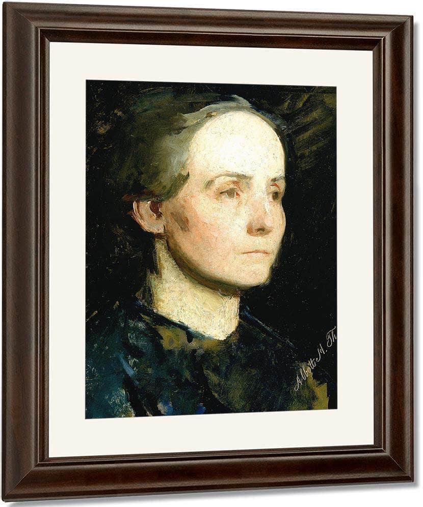 Portrait Of A Woman (Miss Gertrude Bloede) By Abbott Handerson Thayer Fine Art Print