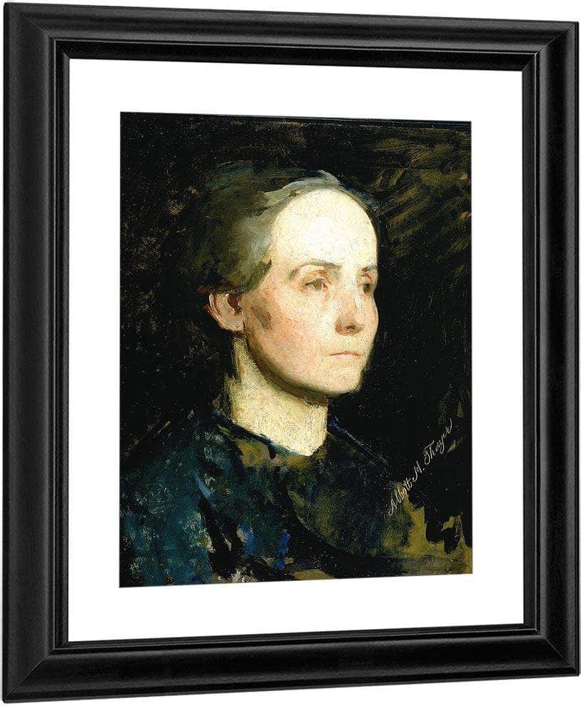 Portrait Of A Woman (Miss Gertrude Bloede) By Abbott Handerson Thayer Fine Art Print