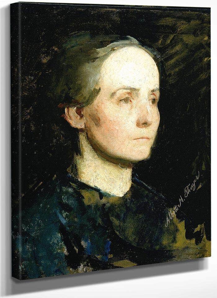 Portrait Of A Woman (Miss Gertrude Bloede) By Abbott Handerson Thayer Fine Art Print