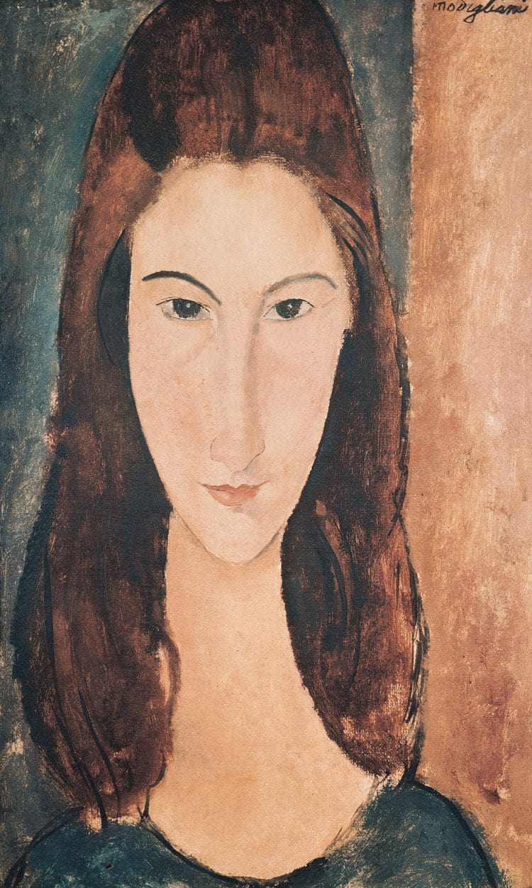 Portrait Of A Young Girl (Oil On Canvas) By Amedeo Modigliani Fine Art Print