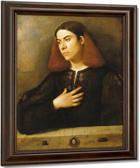 Portrait Of A Young Man 1510 By Giorgione Fine Art Print