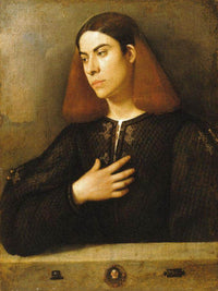 Portrait Of A Young Man 1510 By Giorgione Fine Art Print