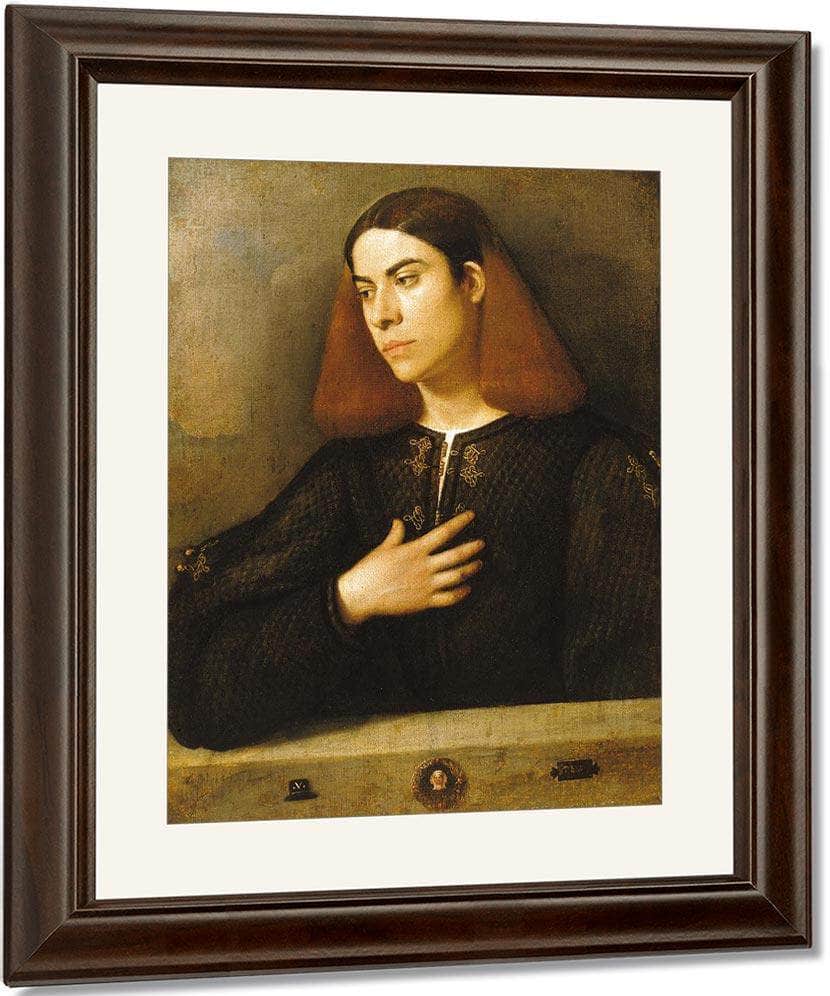 Portrait Of A Young Man 1510 By Giorgione Fine Art Print