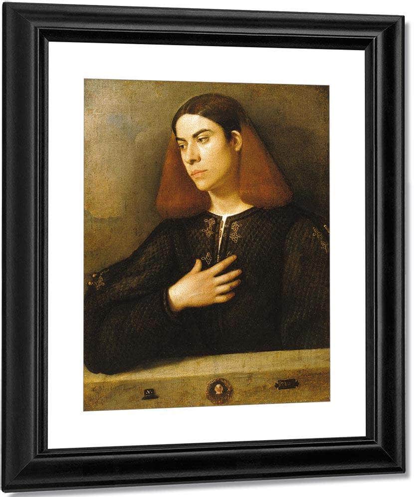 Portrait Of A Young Man 1510 By Giorgione Fine Art Print
