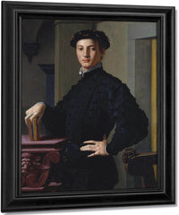 Portrait Of A Young Man 1530 Mannerism 95 6X74 9Cm Met By Agnolo Bronzino Fine Art Print