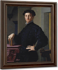 Portrait Of A Young Man 1530 Mannerism 95 6X74 9Cm Met By Agnolo Bronzino Fine Art Print