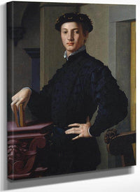 Portrait Of A Young Man 1530 Mannerism 95 6X74 9Cm Met By Agnolo Bronzino Fine Art Print
