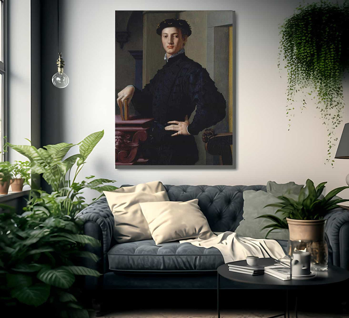 Portrait Of A Young Man 1530 Mannerism 95 6X74 9Cm Met By Agnolo Bronzino Fine Art Print
