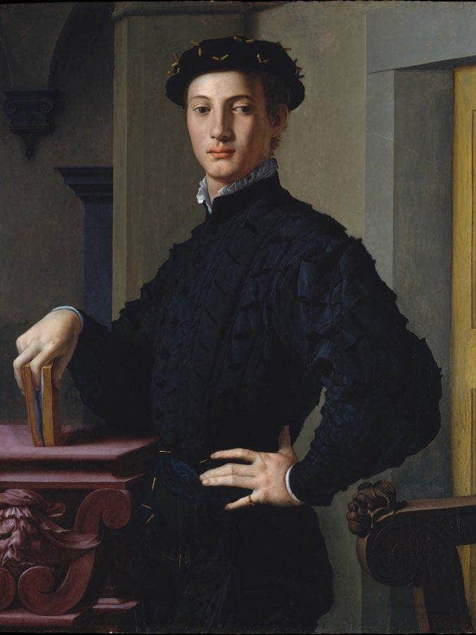 Portrait Of A Young Man 1530 Mannerism 95 6X74 9Cm Met By Agnolo Bronzino Fine Art Print