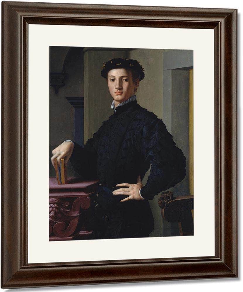 Portrait Of A Young Man 1530 Mannerism 95 6X74 9Cm Met By Agnolo Bronzino Fine Art Print