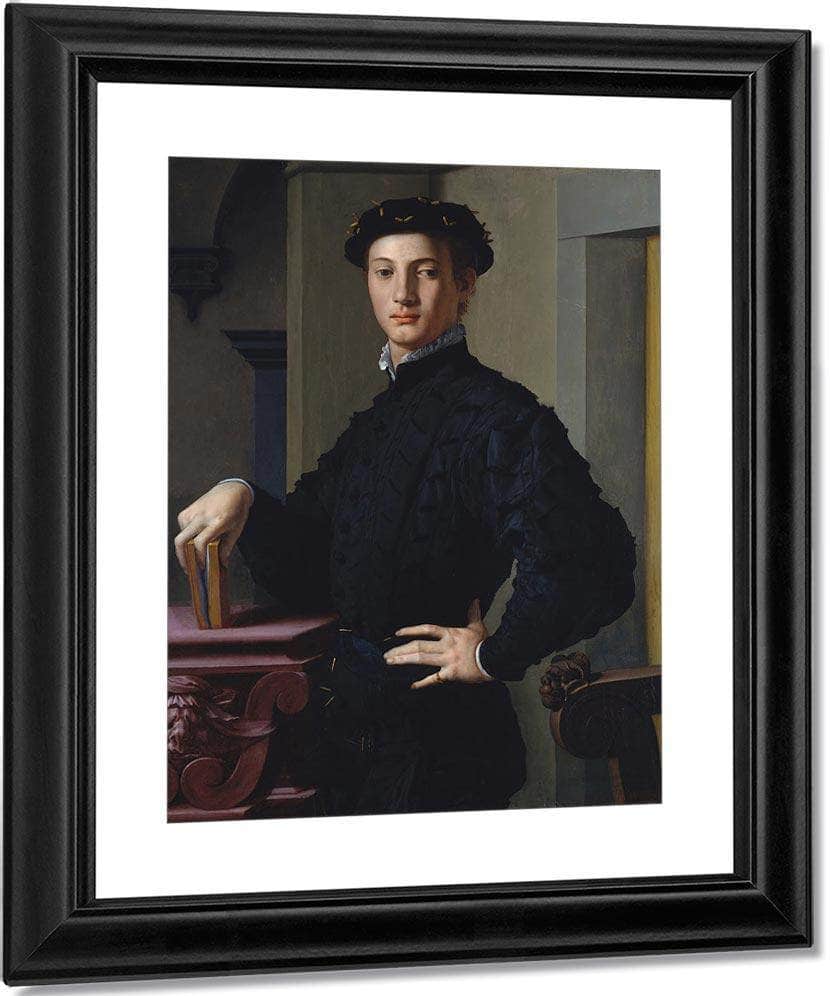 Portrait Of A Young Man 1530 Mannerism 95 6X74 9Cm Met By Agnolo Bronzino Fine Art Print