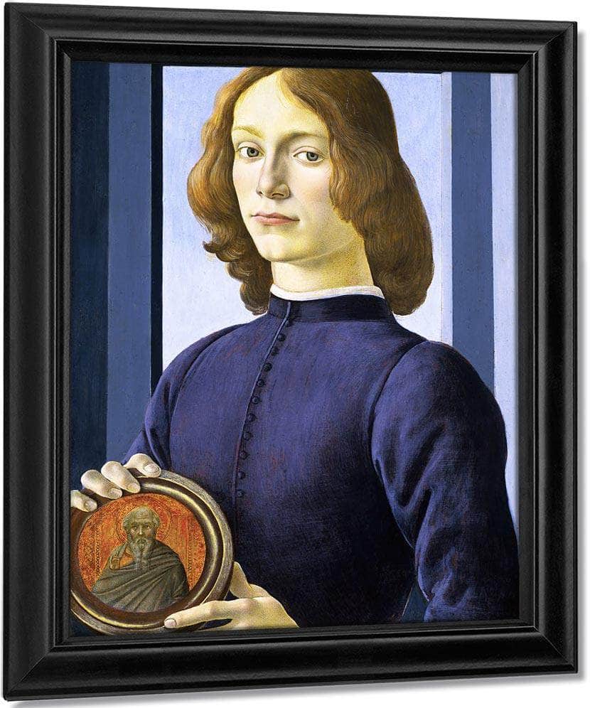 Portrait Of A Young Man By Sandro Botticelli Fine Art Print