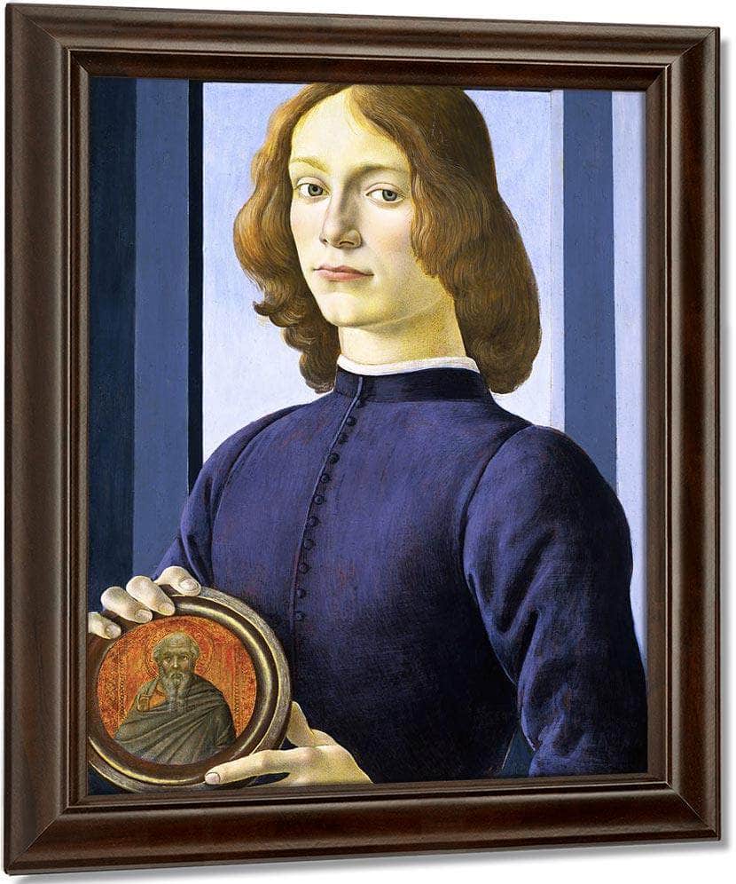 Portrait Of A Young Man By Sandro Botticelli Fine Art Print