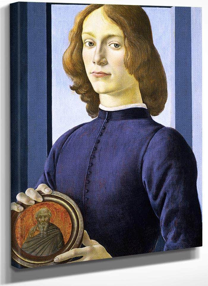 Portrait Of A Young Man By Sandro Botticelli Fine Art Print