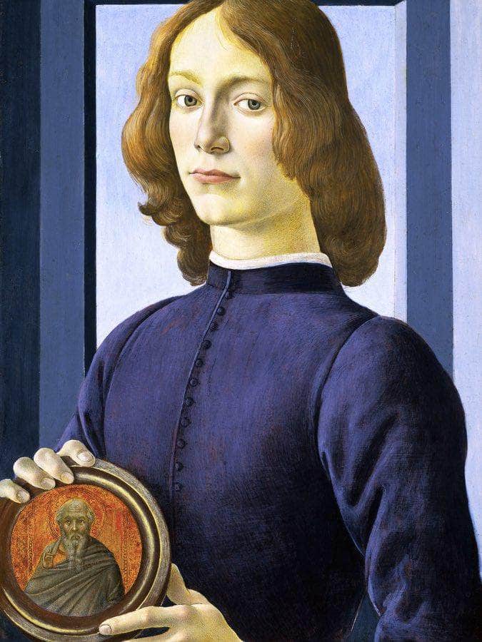 Portrait Of A Young Man By Sandro Botticelli Fine Art Print