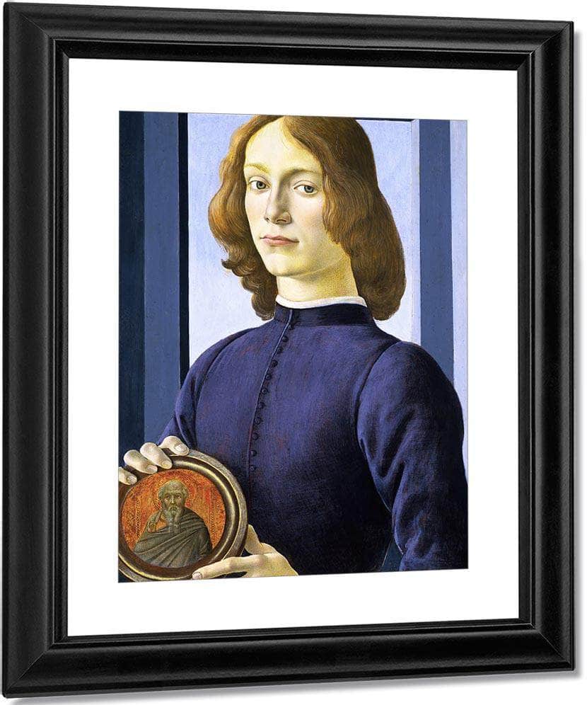 Portrait Of A Young Man By Sandro Botticelli Fine Art Print