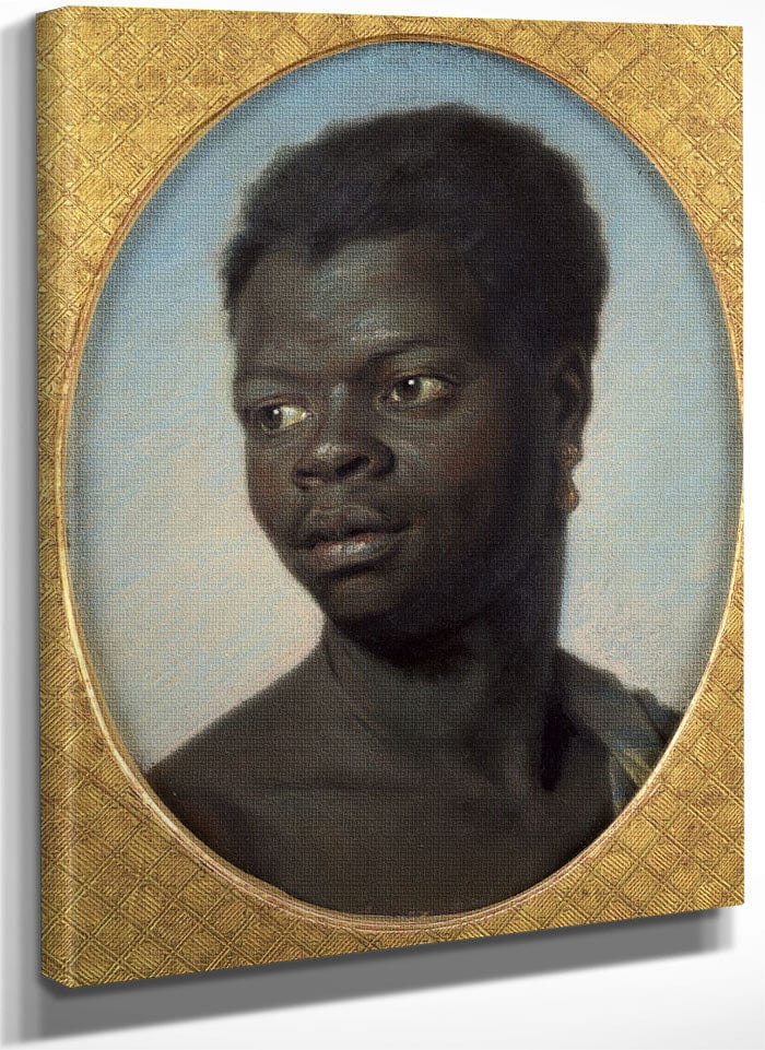 Portrait Of A Young Negro By Maurice Quentin De La Tour Fine Art Print