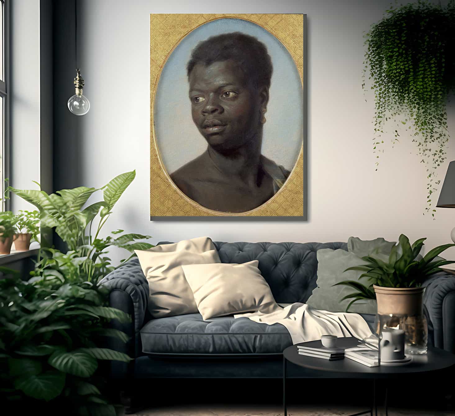 Portrait Of A Young Negro By Maurice Quentin De La Tour Fine Art Print