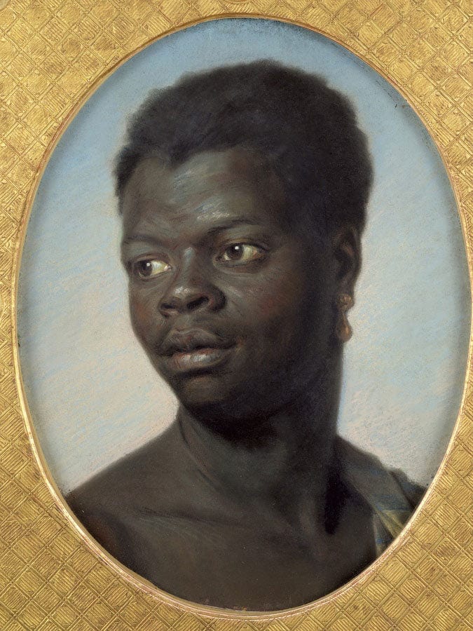 Portrait Of A Young Negro By Maurice Quentin De La Tour Fine Art Print