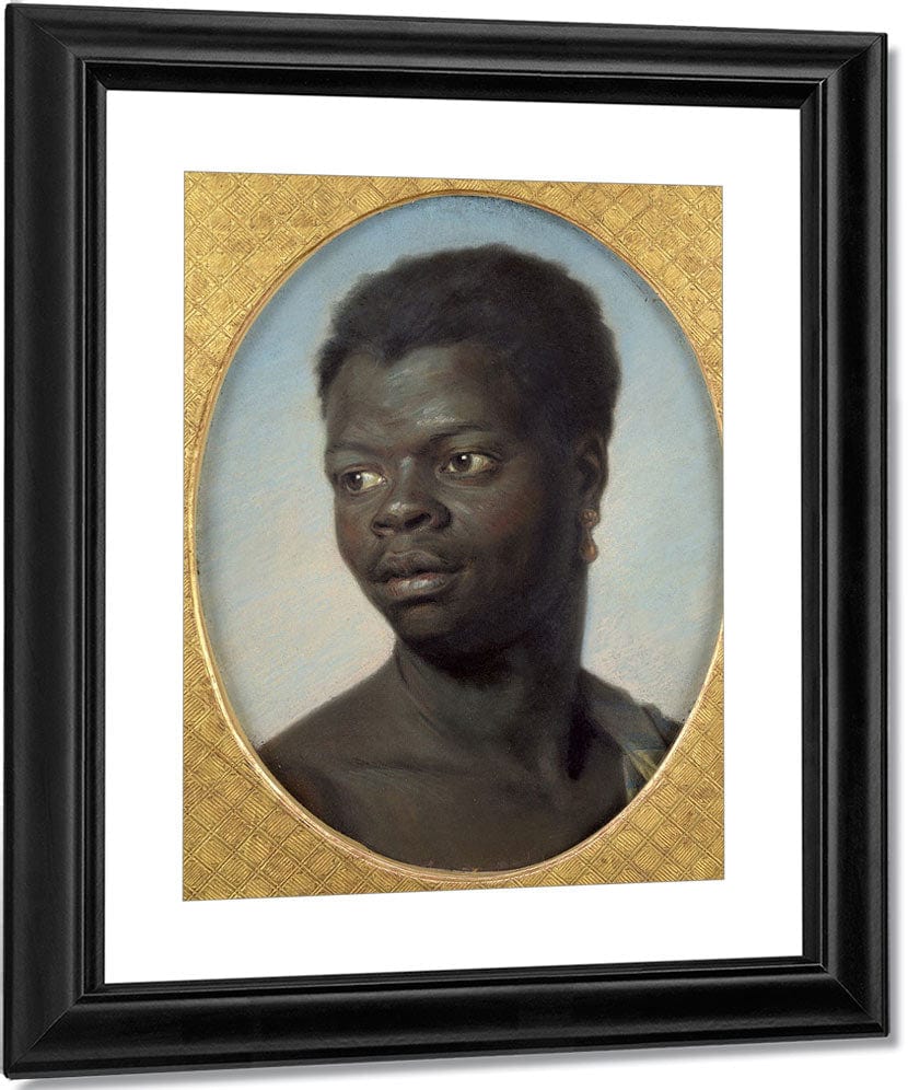 Portrait Of A Young Negro By Maurice Quentin De La Tour Fine Art Print