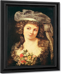 Portrait Of A Young Woman In The Style Of Labille Guiard (Oil On Canvas) By Jean Desire Gustave Courbet Fine Art Print