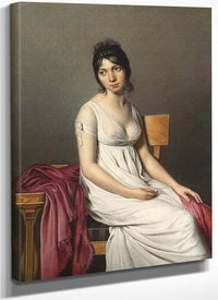Portrait Of A Young Woman In White By Jacques Louis David Fine Art Print