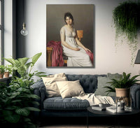 Portrait Of A Young Woman In White By Jacques Louis David Fine Art Print