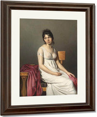 Portrait Of A Young Woman In White By Jacques Louis David Fine Art Print