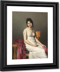 Portrait Of A Young Woman In White By Jacques Louis David Fine Art Print