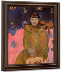 Portrait Of A Young Woman Vaite Jeanne Goupil 1896 2Nd Tahiti Period Ordrupgaard Collection Copenhagen By Paul Gauguin Fine Art Print