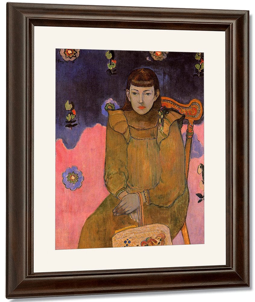 Portrait Of A Young Woman Vaite Jeanne Goupil 1896 2Nd Tahiti Period Ordrupgaard Collection Copenhagen By Paul Gauguin Fine Art Print