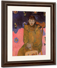 Portrait Of A Young Woman Vaite Jeanne Goupil 1896 2Nd Tahiti Period Ordrupgaard Collection Copenhagen By Paul Gauguin Fine Art Print