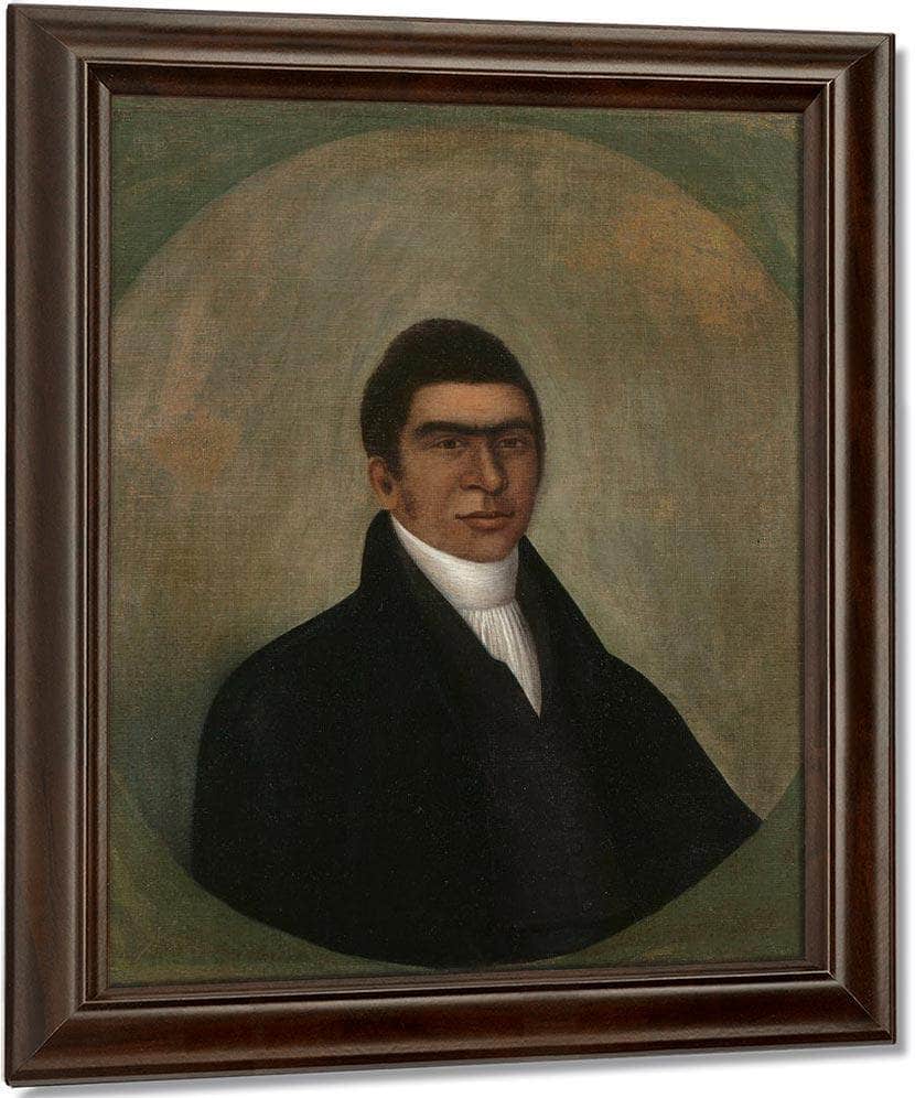 Portrait Of Abner Coker 1810 By Joshua Johnson Fine Art Print