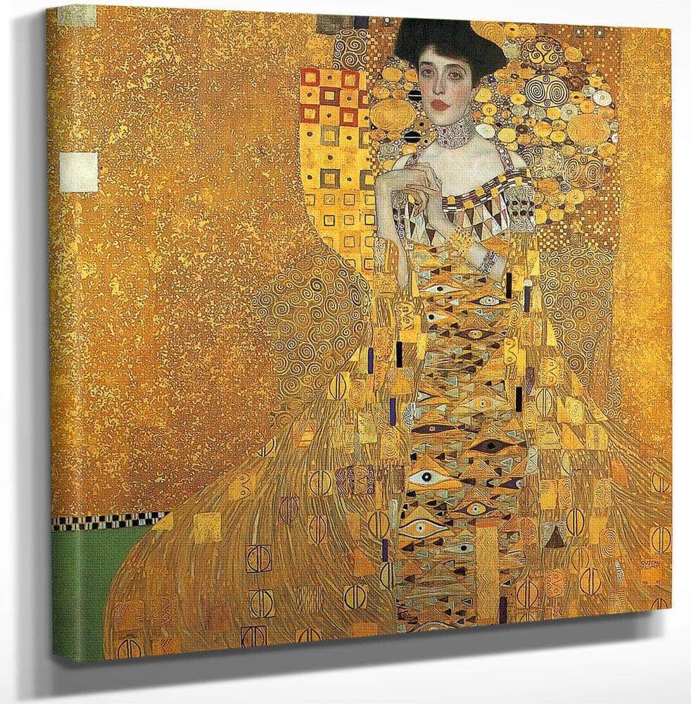 Portrait Of Adele Bloch Bauer I By Gustav Klimt Fine Art Print